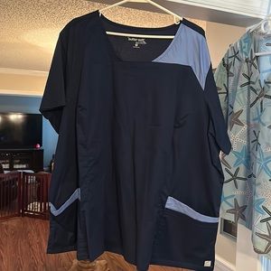 Butter soft stretch scrub top, 3X, new without tags
